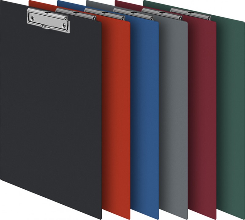 Папка-планшет Durable 4201-01 с прижимом, цвет: черный, 35х23см