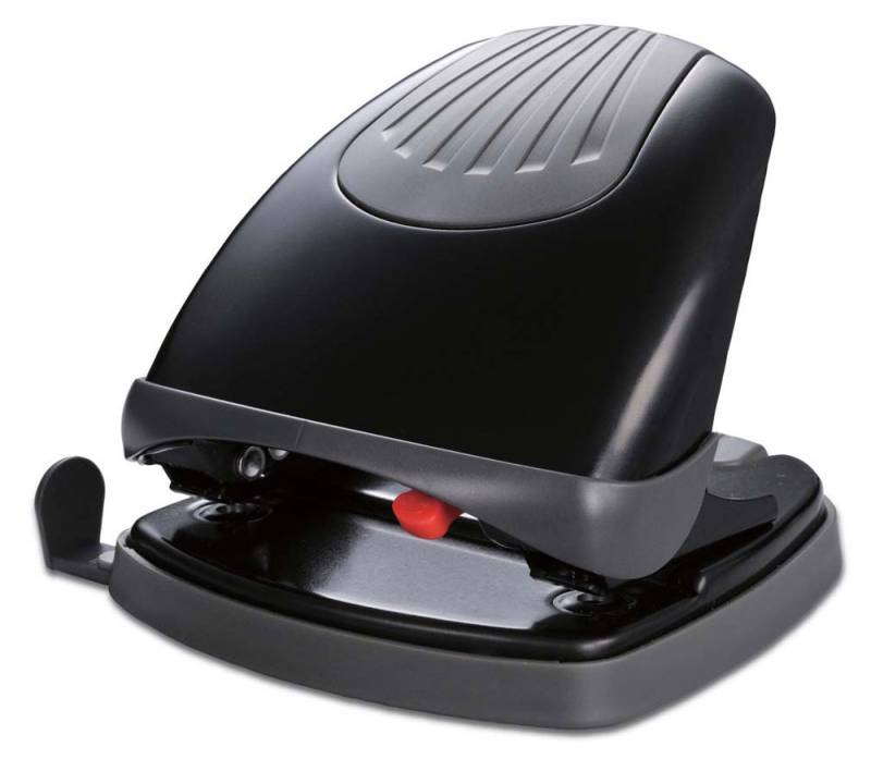 Дырокол Kw-Trio Lever-Tech Effortless 96Z8BLCK металлический с линейкой, цвет черный Дырокол Kw-Trio Lever-Tech Effortless 96Z8BLCK металлический с линейкой, цвет черный