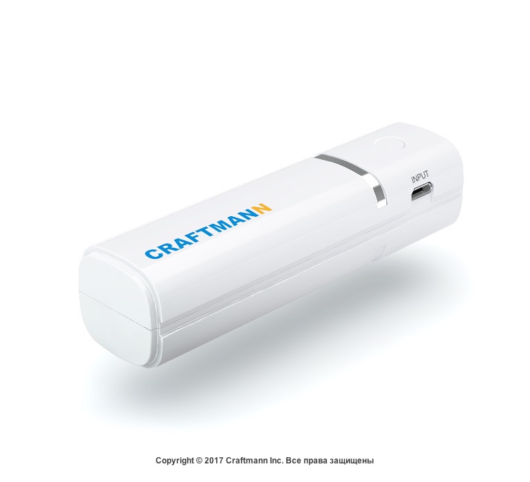 фото Универсальный внешний аккумулятор Craftmann Uni, C1.05.003, 2500 mAh