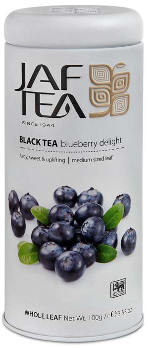 фото Чай черный листовой Jaf Tea Blueberry Delight с ароматом черники, 100 г