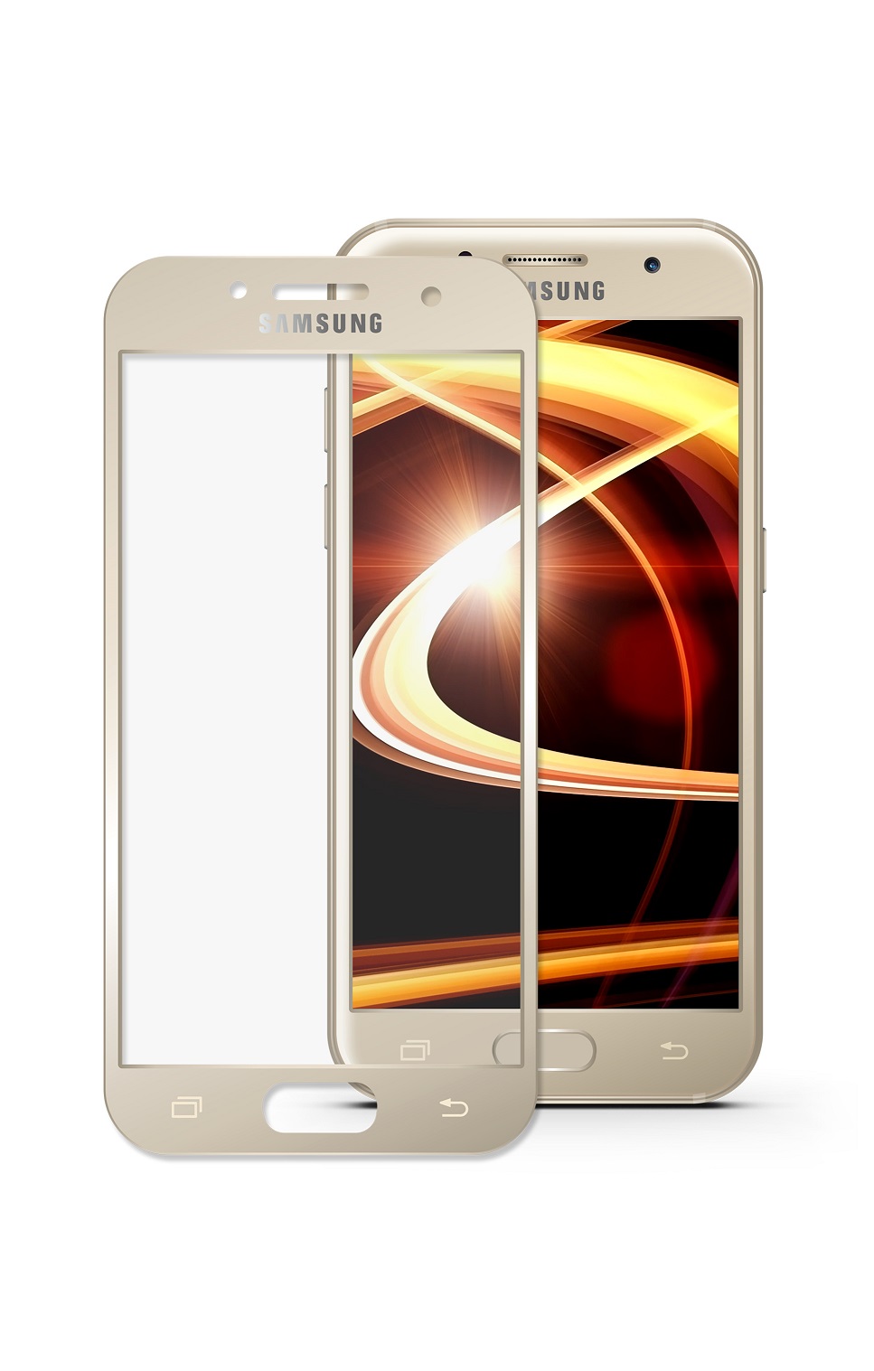 фото Защитное стекло Mobius для Samsung A5 2017 3D Full Cover (Gold)