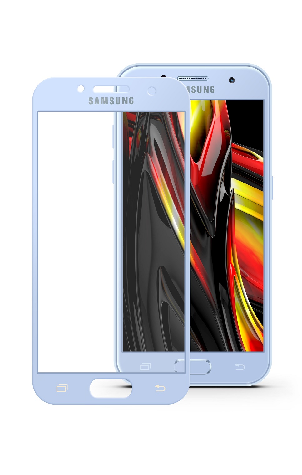 фото Защитное стекло Mobius для Samsung A7 2017 3D Full Cover (Blue)