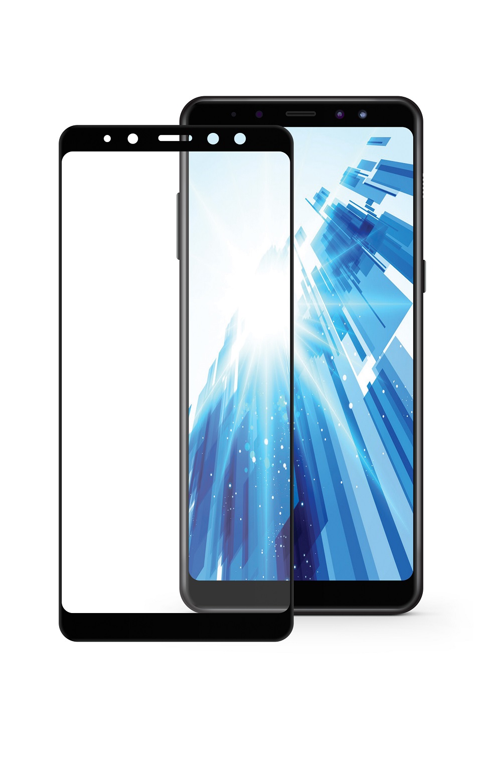 фото Защитное стекло Mobius для Samsung A8 Plus 2018 3D Full Cover (Black)