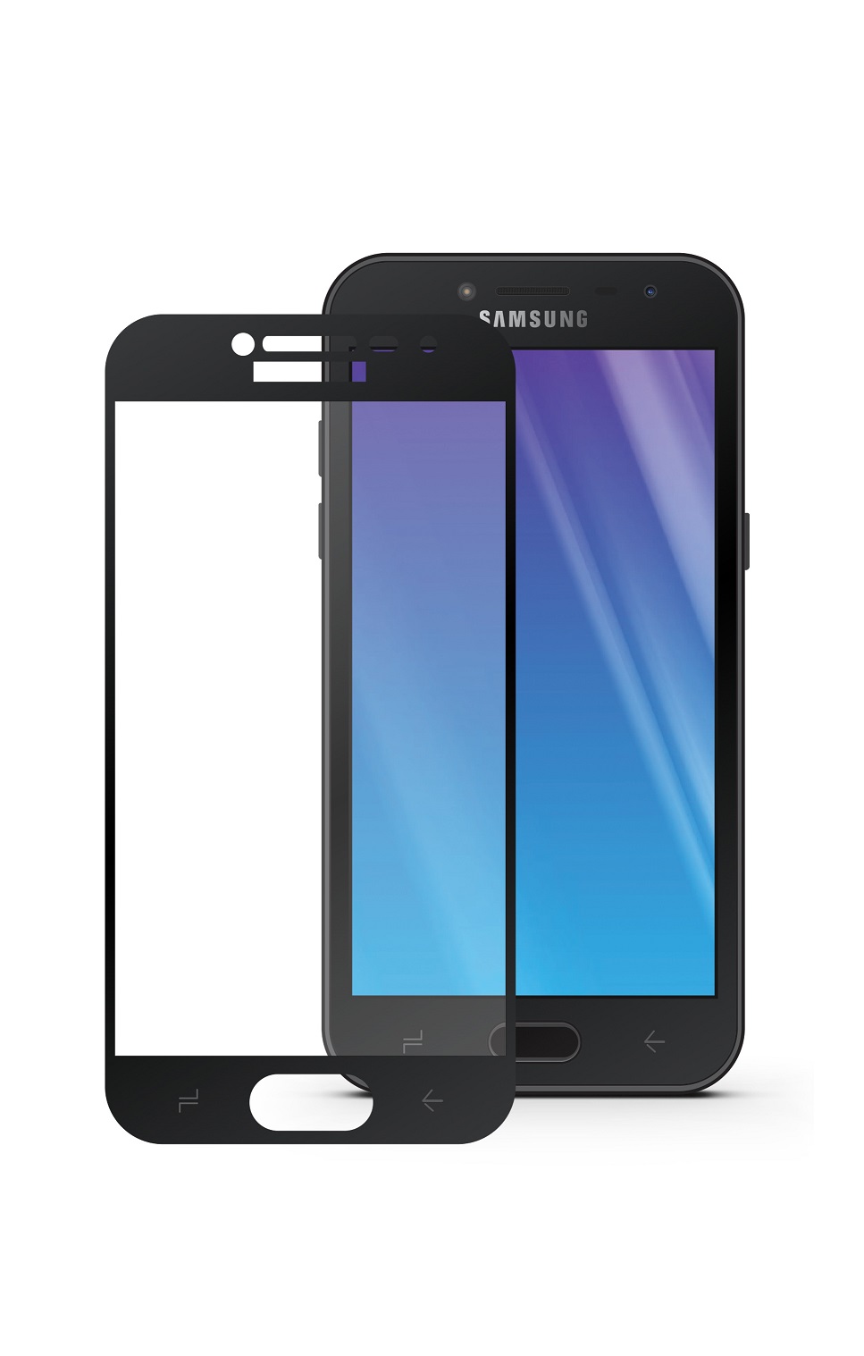 фото Защитное стекло Mobius Samsung J2 2018, черный
