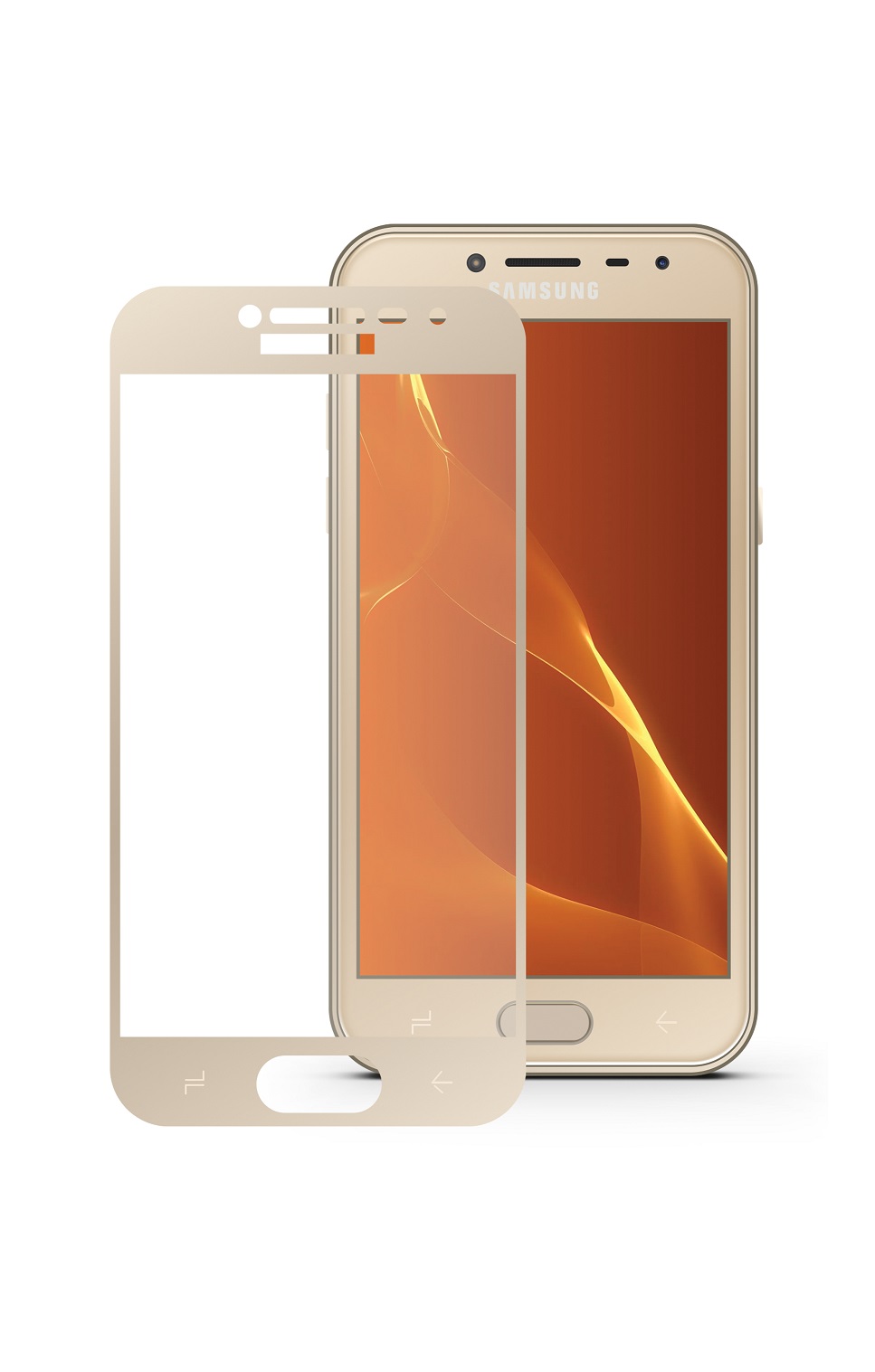 фото Защитное стекло Mobius для Samsung J4 2018 3D Full Cover (Gold)