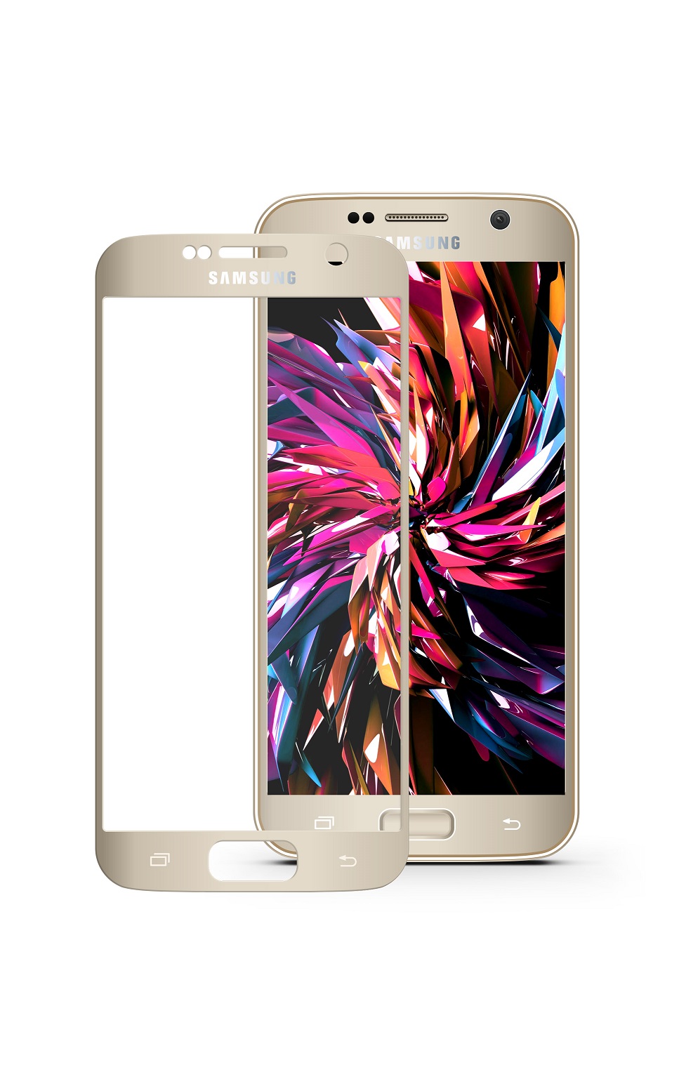 фото Защитное стекло Mobius Samsung S7, золотой
