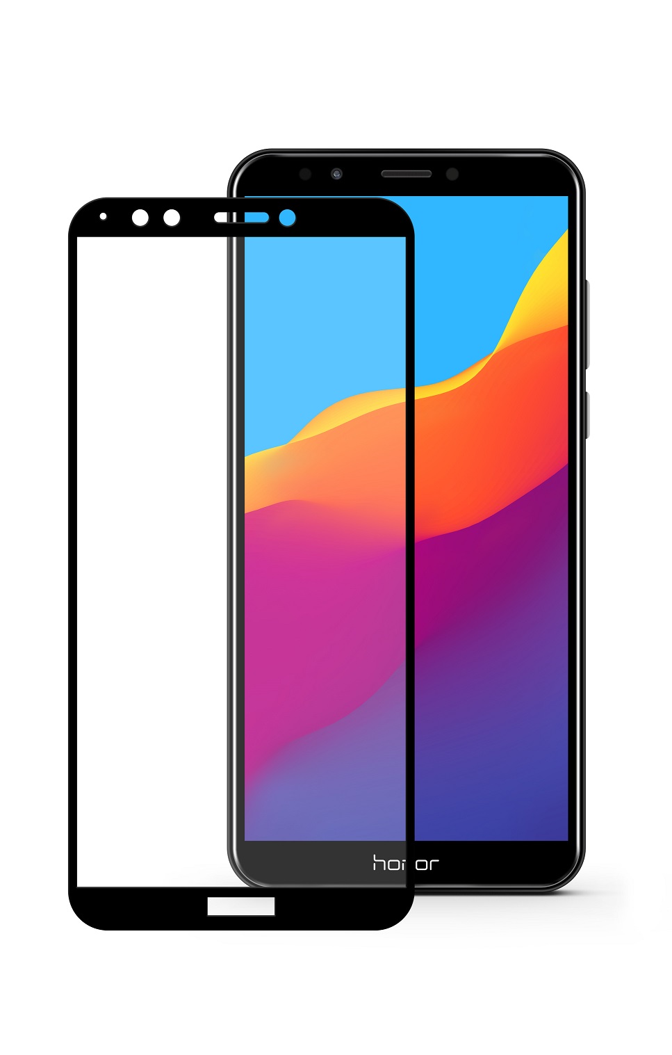фото Защитное стекло Mobius Huawei Honor 7C Pro, черный