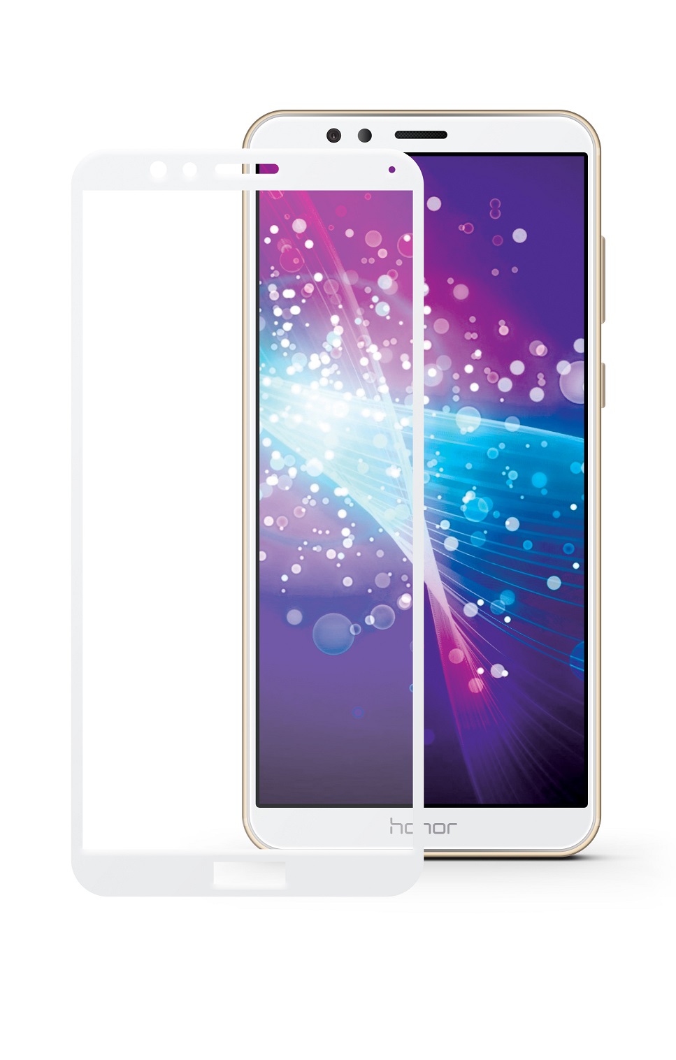 фото Защитное стекло Mobius Huawei Honor 7X, белый