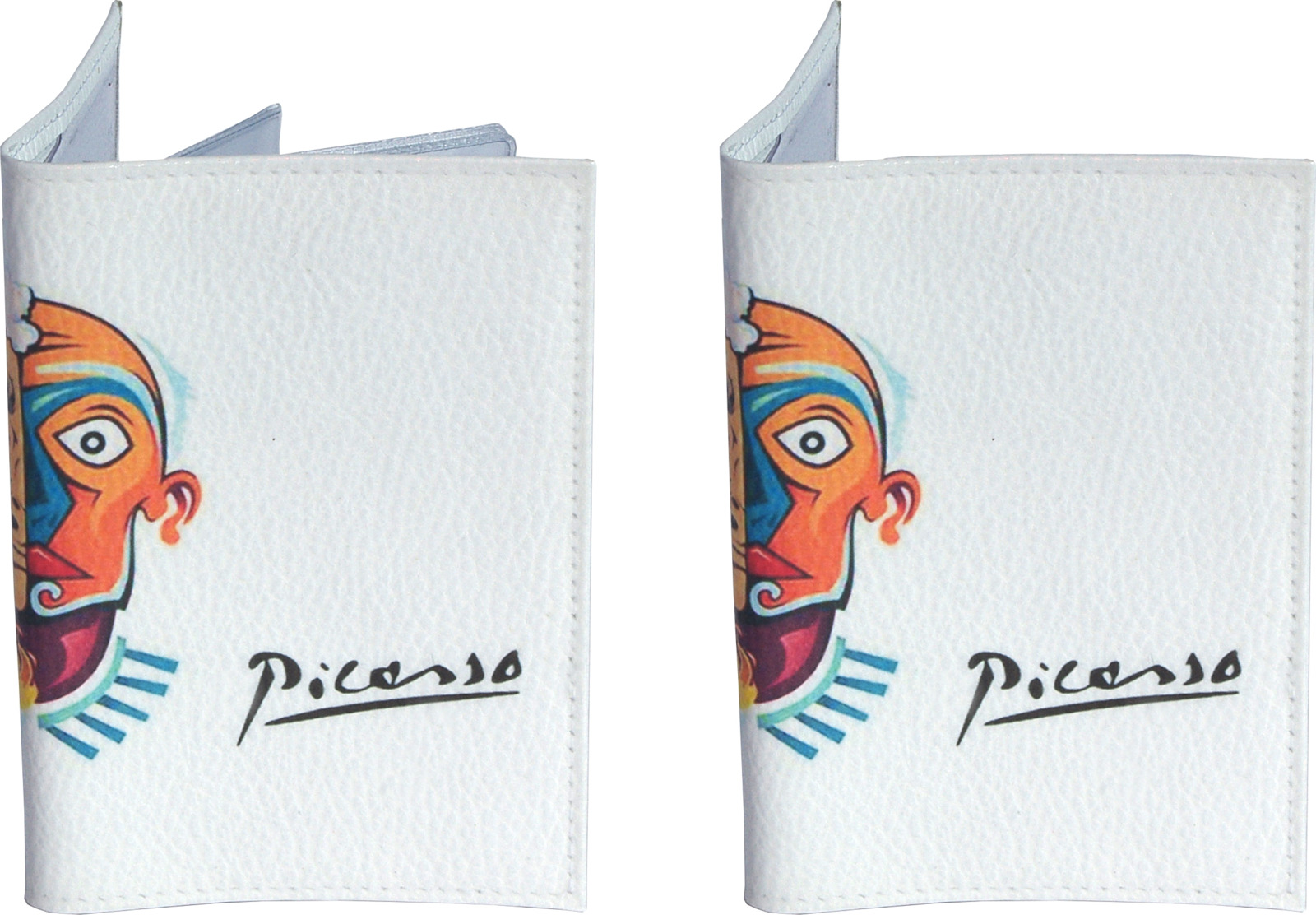 Комплект Secret Smile: обложка для паспорта и автодокумент, цвет: белый. 6639