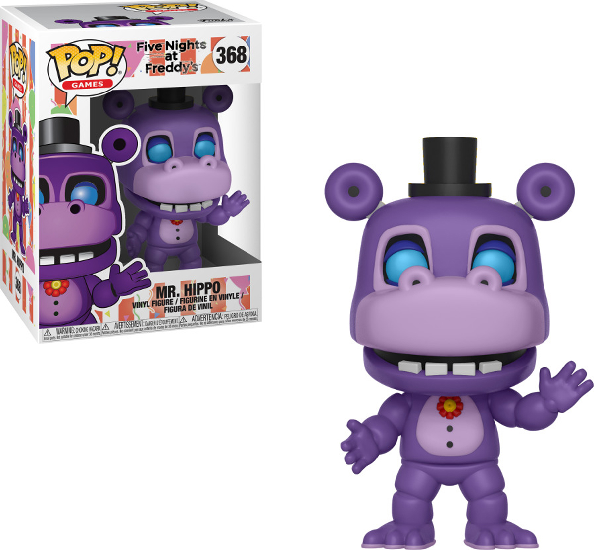 фото Фигурка Funko POP! Vinyl: Games: FNAF Pizza Sim: Mr. Hippo 32061