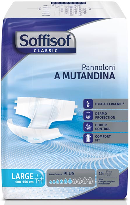 Подгузники для взрослых Soffisof, ночные, размер L, 15 шт