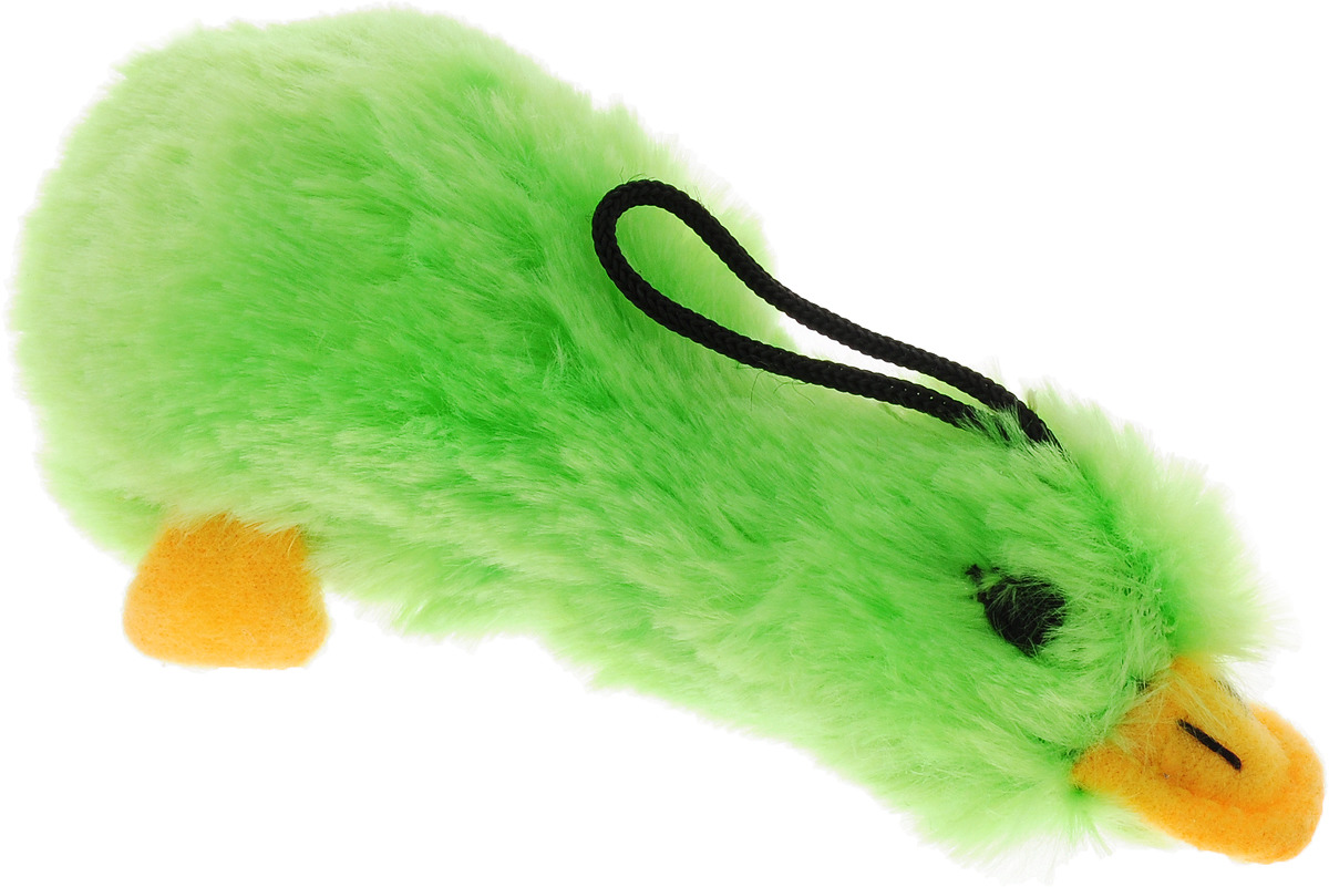фото Игрушка для животных Multipet "Утка", с пищалкой, цвет: салатовый