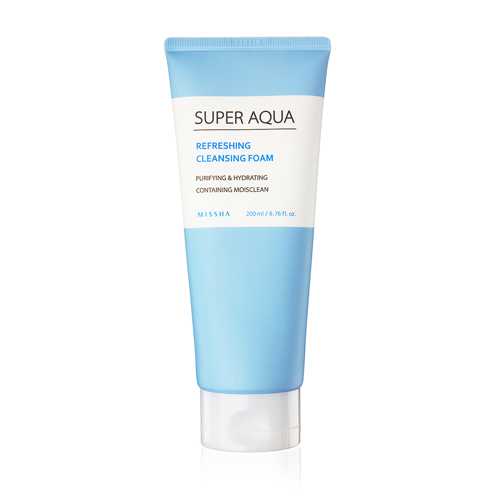 фото Освежающая пенка для лица Missha Super Aqua Refreshing Cleansing Foam, 200ml