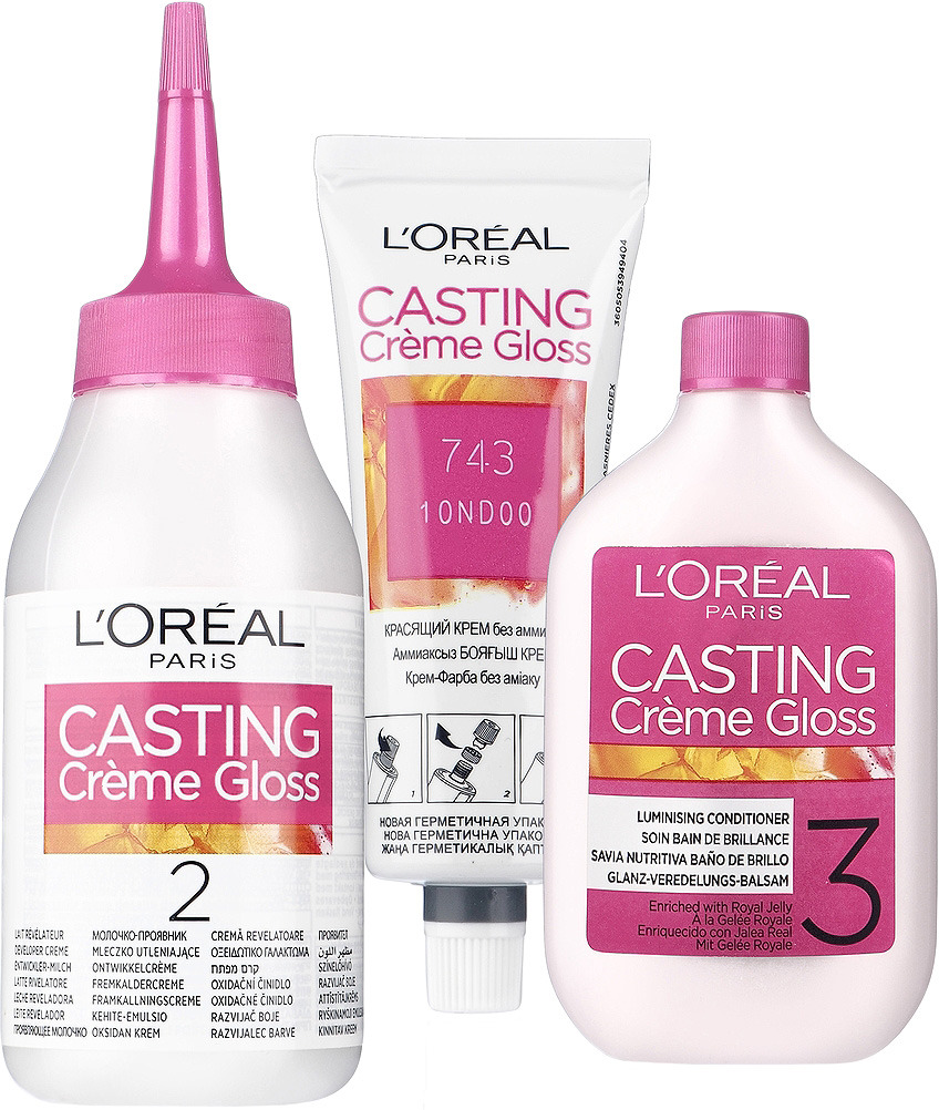 фото L'Oreal Paris Стойкая краска-уход для волос "Casting Creme Gloss" без аммиака, оттенок 832, Крем-брюле