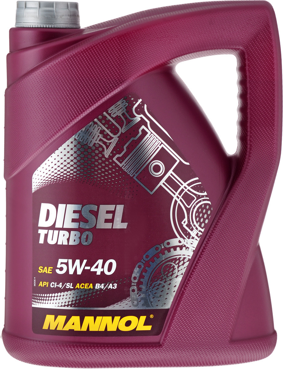 фото Моторное масло MANNOL "Diesel Turbo", 5W-40, API CI-4/SL, синтетическое, 5 л