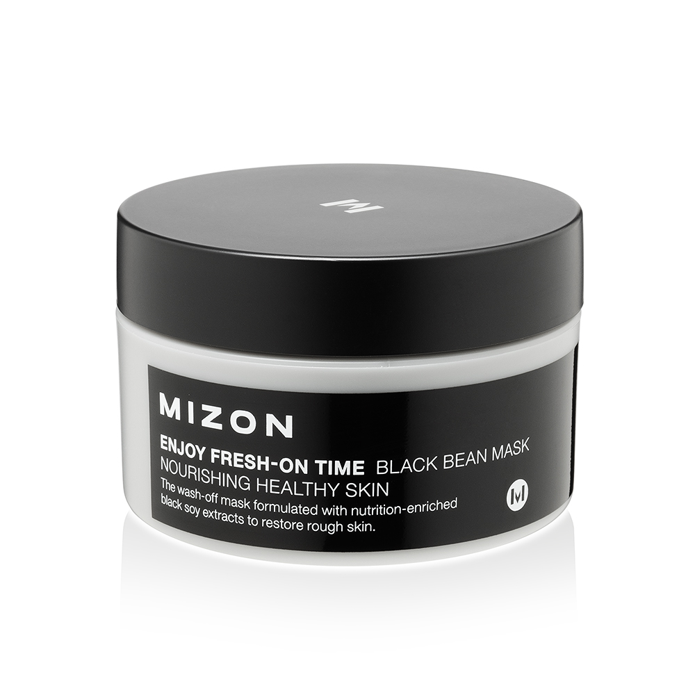 фото Антивозрастная маска для лица Mizon ENJOY FRESH-ON TIME BLACK BEAN MASK, 100 мл