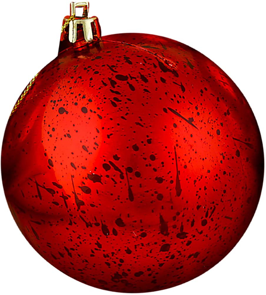 фото Набор елочных шаров "Винтаж", цвет: красный, диаметр 8 см, 4 шт Зимнее волшебство