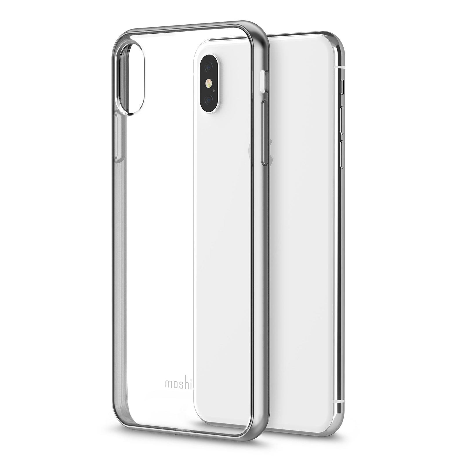 фото Клип-кейс Moshi Vitros для iPhone XS Max - Clear-Silver