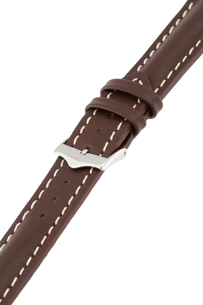 фото Ремешок для часов мужской Signature, цвет: коричневый, ширина 20 мм, длина 18 см. 95388