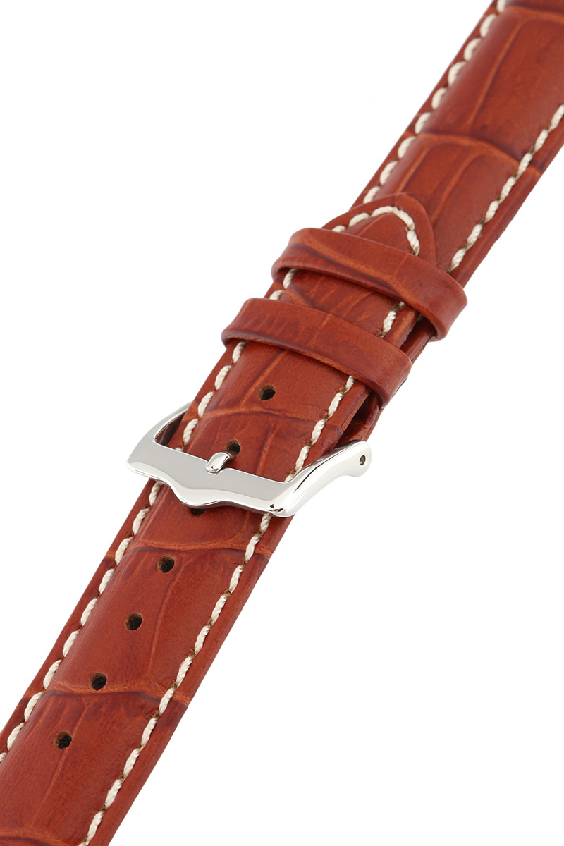 фото Ремешок для часов мужской Signature, цвет: рыжий, ширина 21 мм, длина 20 см. 95397