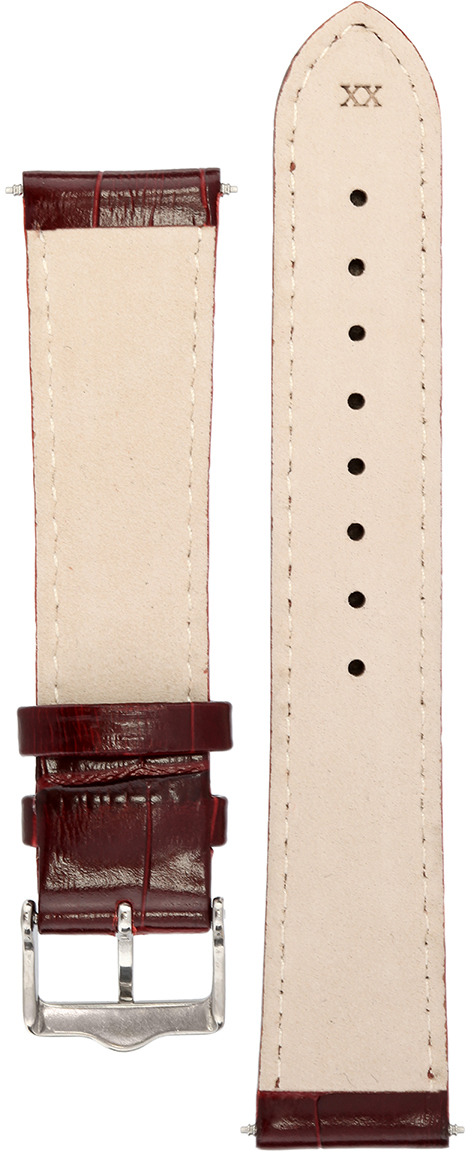 фото Ремешок для часов мужской Signature, цвет: коричневый, ширина 20 мм, длина 20 см. 95401