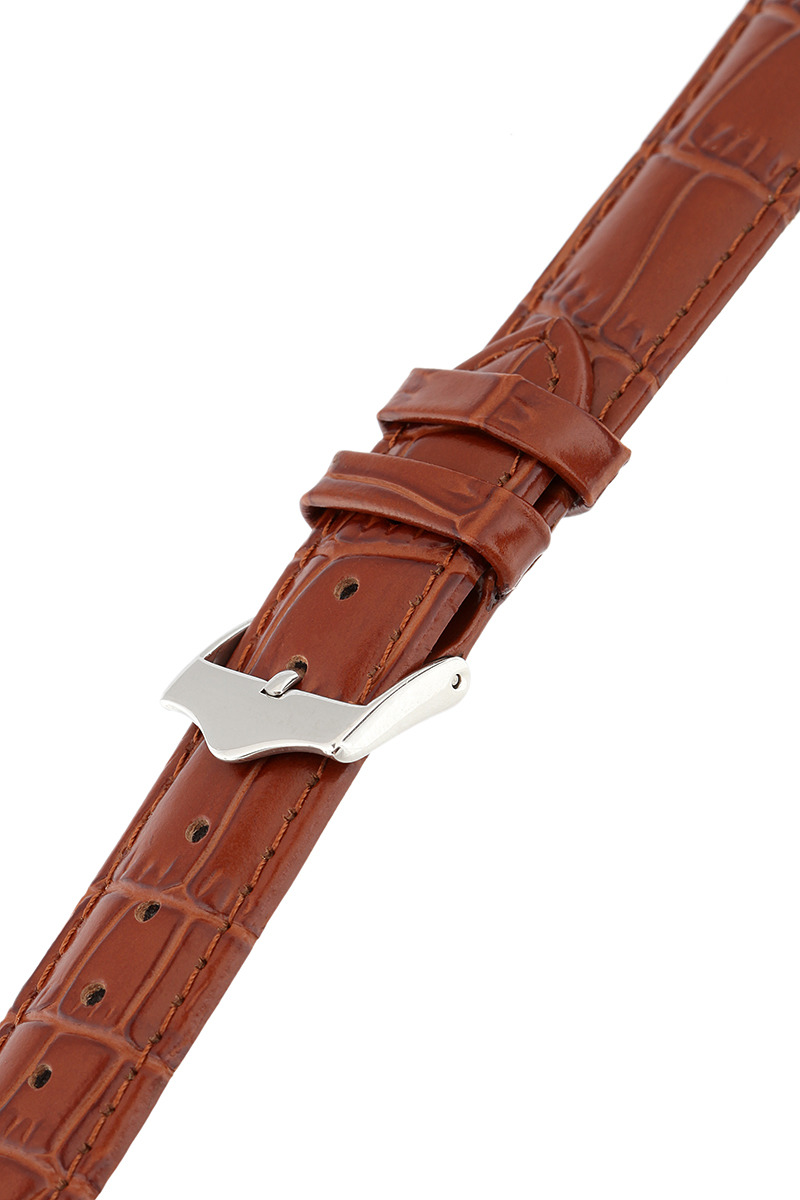 фото Ремешок для часов мужской Signature, цвет: коричневый, ширина 22 мм, длина 20 см. 95455_22 mm V cut
