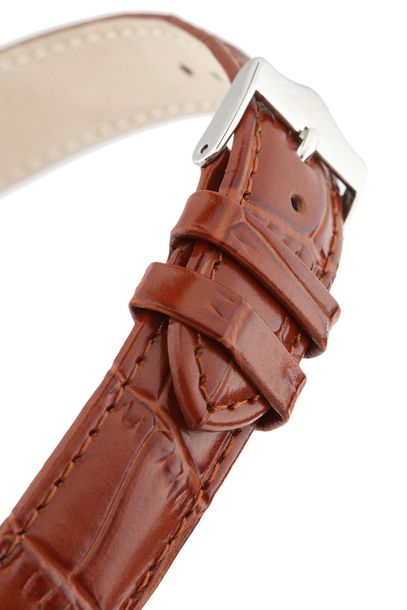 фото Ремешок для часов мужской Signature, цвет: коричневый, ширина 20 мм, длина 21 см. 95455
