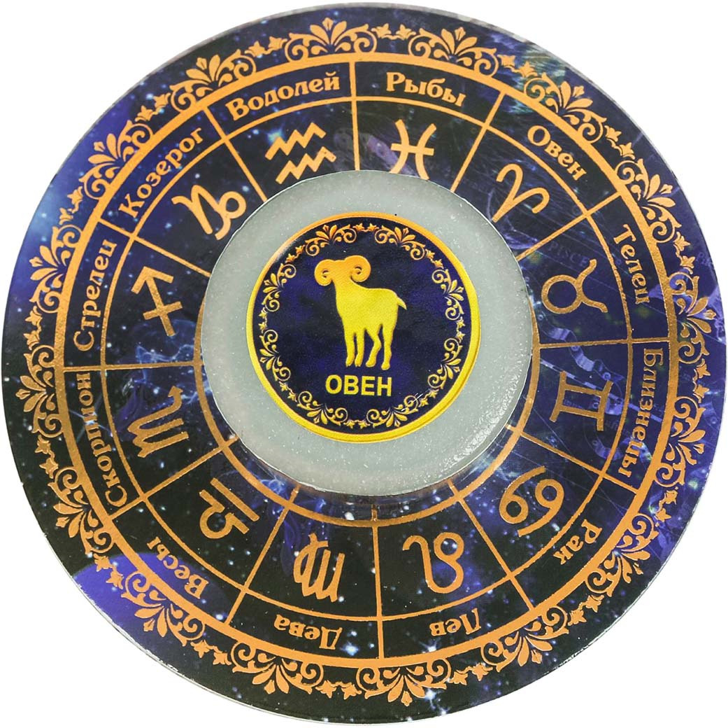 фото Свеча-предсказание гороскоп "Овен", 8,5 х 8,5 см