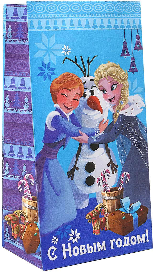 фото Упаковка подарочная Disney "С Новым годом!", 10 х 19 см