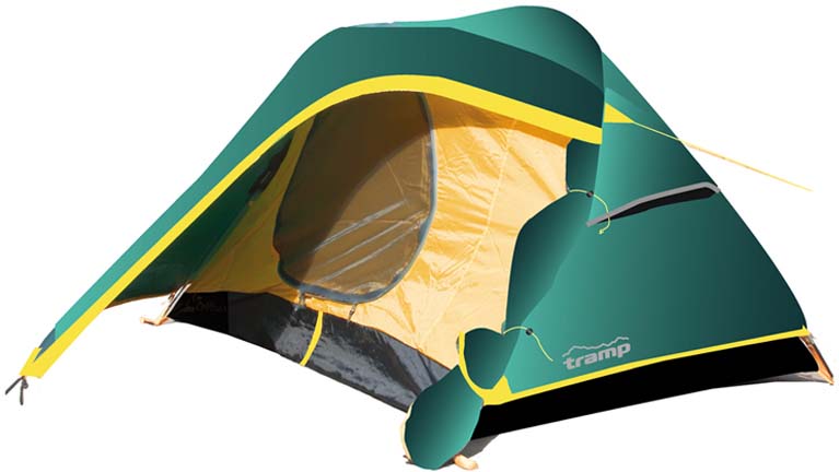 фото Палатка Tramp Colibri (V2), цвет: зеленый. TRT-34