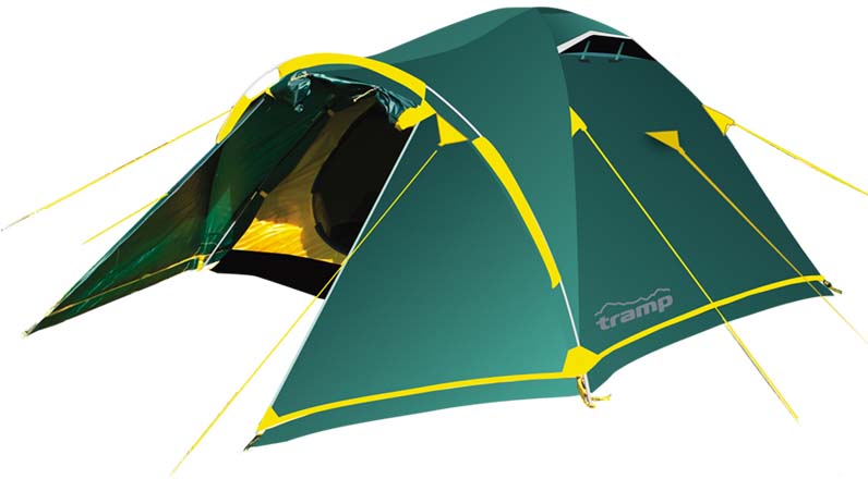 Палатка Tramp Stalker 4 (V2), цвет: зеленый. TRT-77