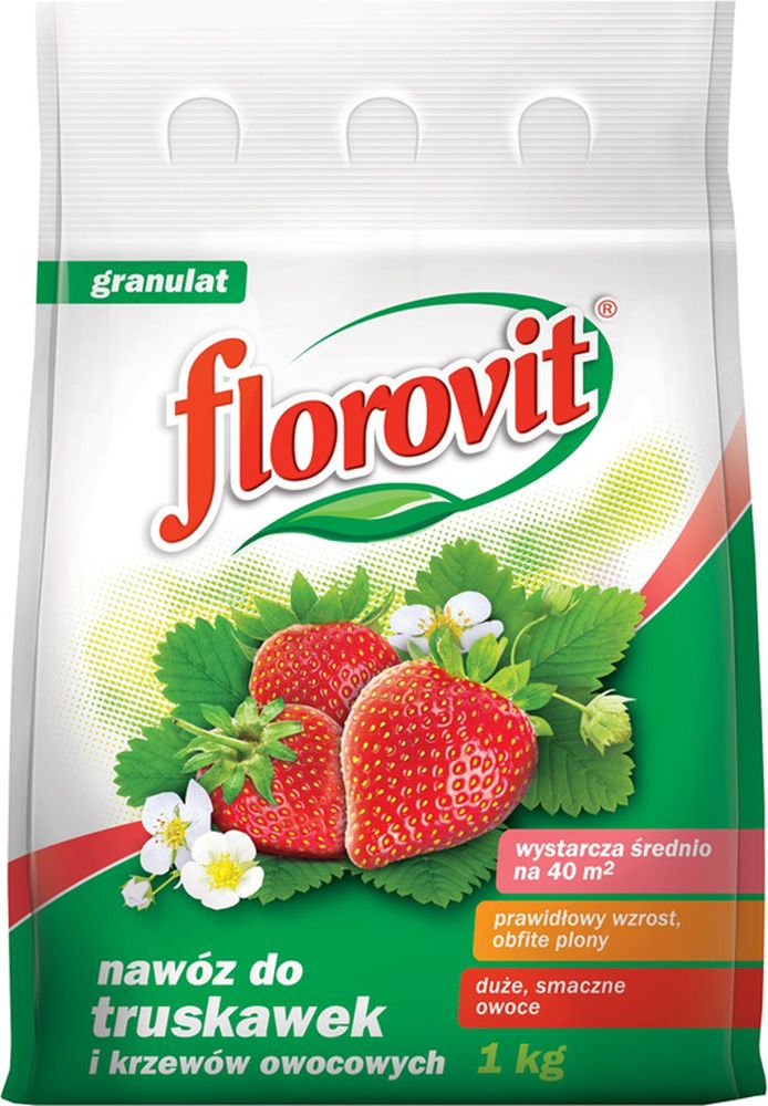 фото Удобрение Florovit, гранулированное, для клубники и земляники, 1 кг