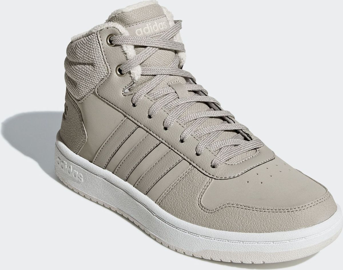 Adidas Hoops 2.0 Mid бежевые