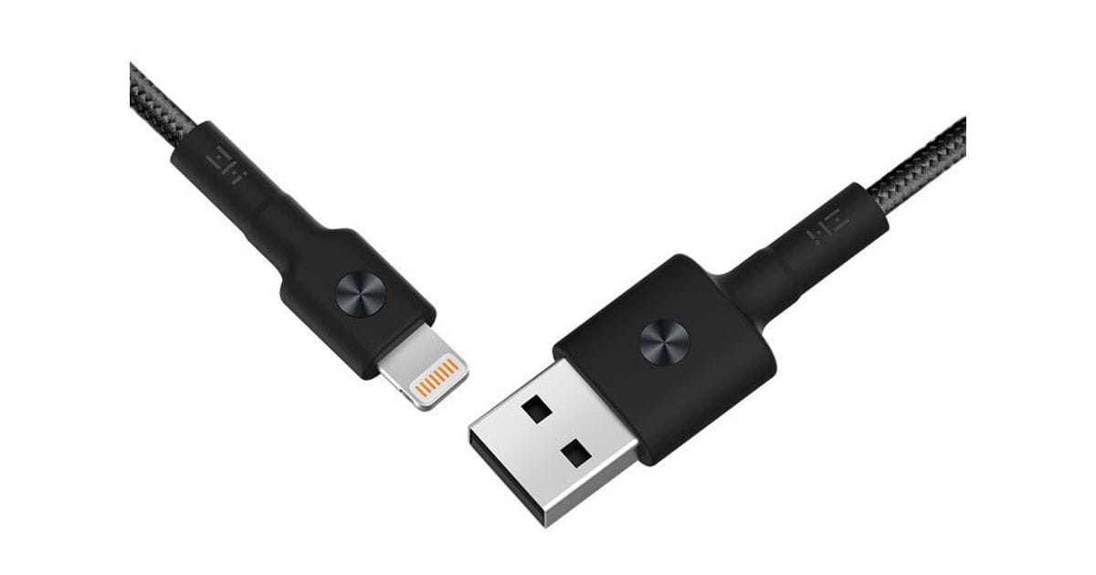 фото Кабель Xiaomi USB/Lightning ZMI MFi 100 см (AL803), Black