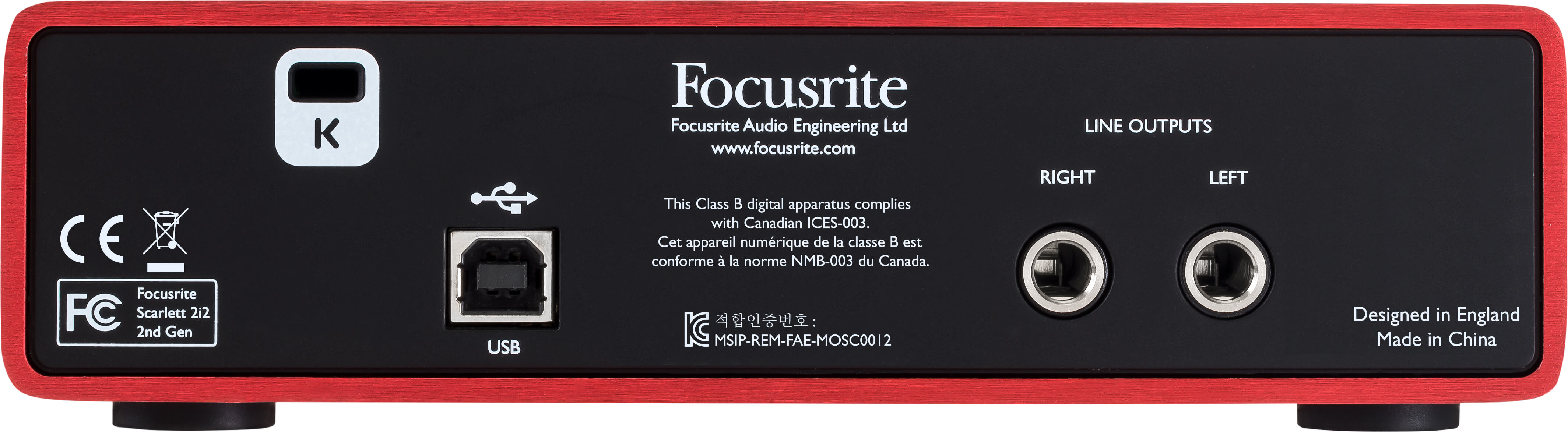 фото Аудиоинтерфейс Focusrite FOCUSRITE SCARLETT 2I2 2ND GEN, 2i22ndGen