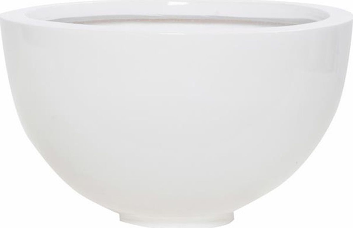 фото Чаша для цветов Pottery Pots "Петра", цвет: белый, 20 х 12 см