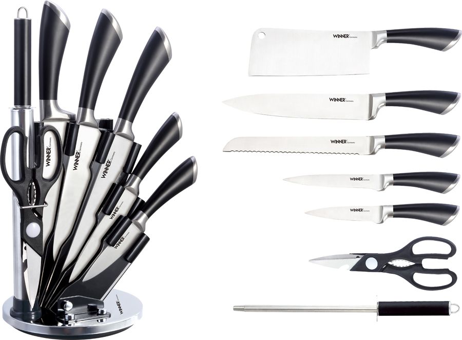 Характеристики Набор кухонных ножей Winner из 8 предметов, подробное .