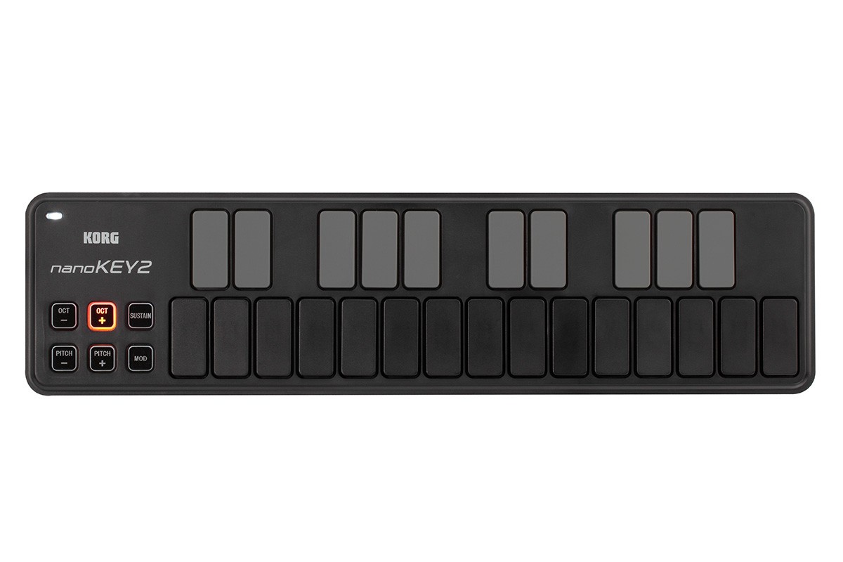 фото Портативная USB-MIDI-клавиатура KORG, цвет: черный, NANOKEY2-BK