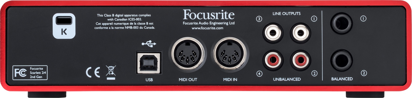 фото Аудиоинтерфейс Focusrite SCARLETT 2I4 2ND GEN, 2 входа/4 выхода, 2i42ndGen