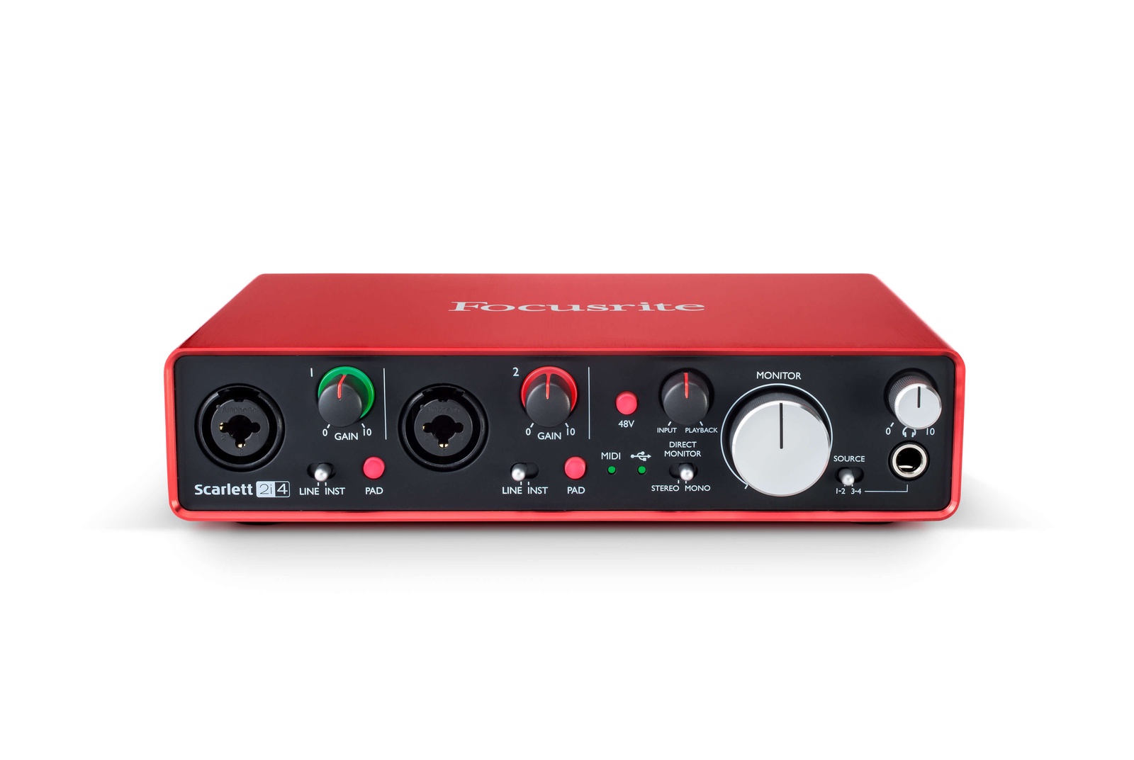 фото Аудиоинтерфейс Focusrite SCARLETT 2I4 2ND GEN, 2 входа/4 выхода, 2i42ndGen