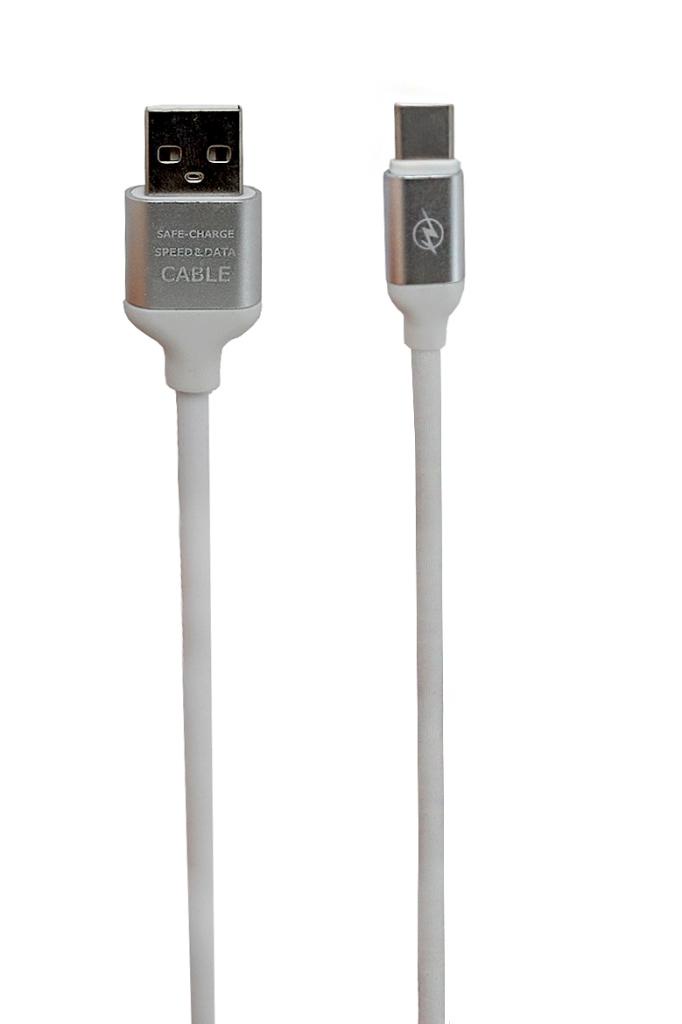 фото Кабель Mobylos 50015, USB -USB Type-C, 1.2 м, цвет: белый