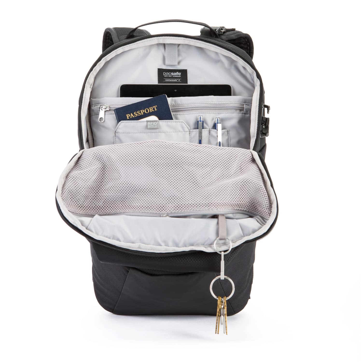 фото Рюкзак для ноутбука Pacsafe Рюкзак антивор Pacsafe Venturesafe X18 backpack, цвет: черный, 18 л, 60515100, черный