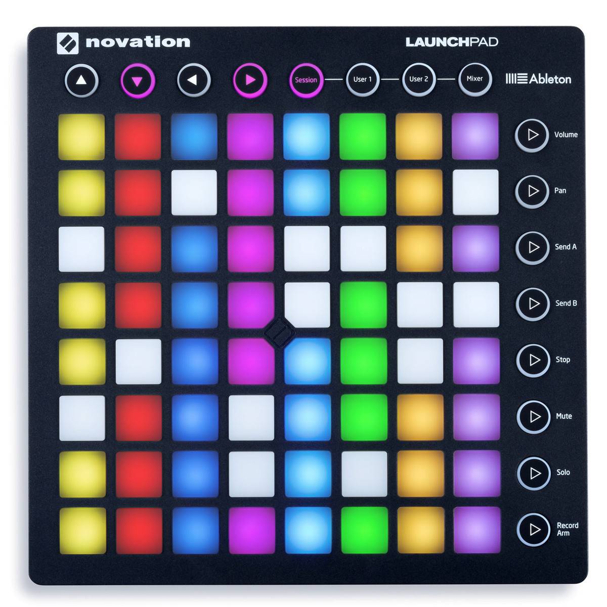 фото MIDI-контроллер NOVATION LAUNCHPAD MK2, компактный, для Ableton Live, 64 квадратных пэдов, цвет:черный