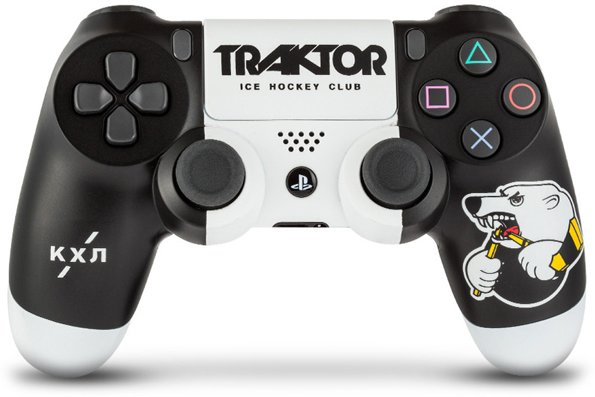 фото Контроллер беспроводной кастомизированный Sony DualShock 4 "КХЛ. Трактор" RAINBO RBW-DS068