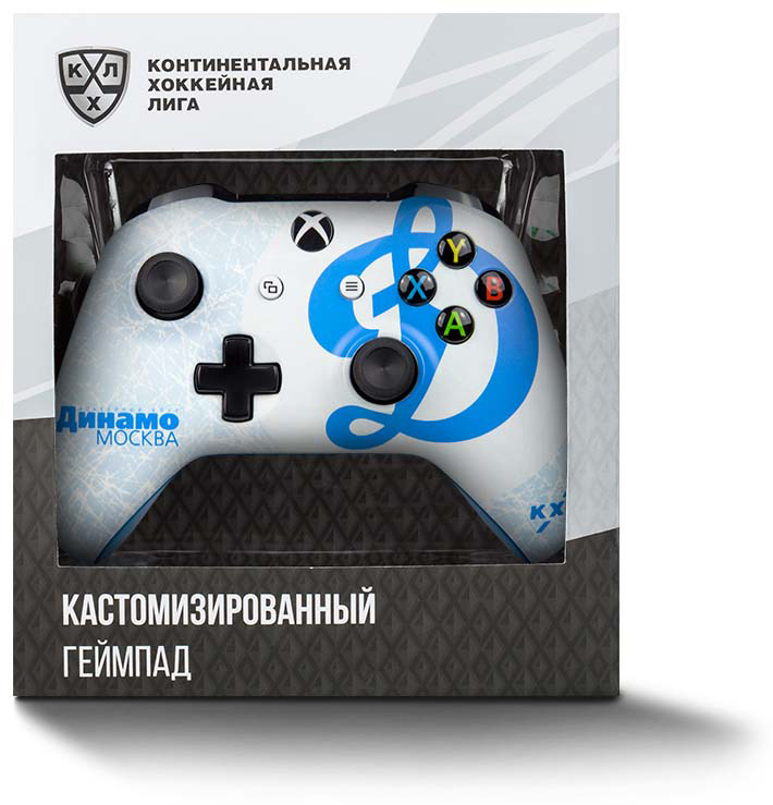 фото Контроллер беспроводной кастомизированный Microsoft Xbox One "КХЛ. Динамо Москва" RAINBO RBW-XB043