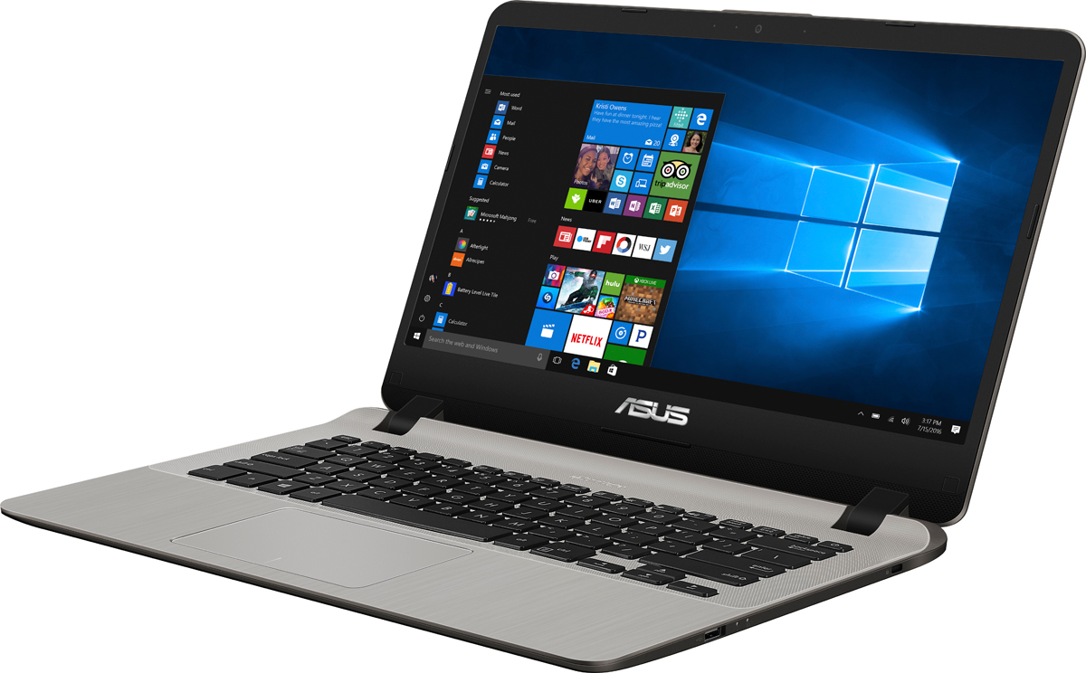 фото Ноутбук ASUS X407UA, 90NB0HP1-M04400, 14", серый