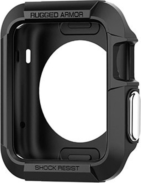 фото Чехол для смарт-часов Spigen Rugged Armor для Apple Watch 3/2/1 (42 мм), черный