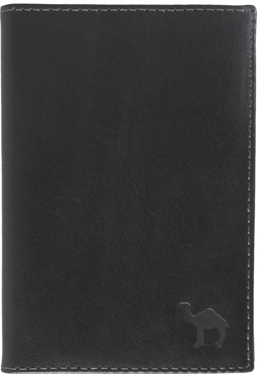 Обложка для документов мужская Dimanche Camel, цвет: черный. 13008