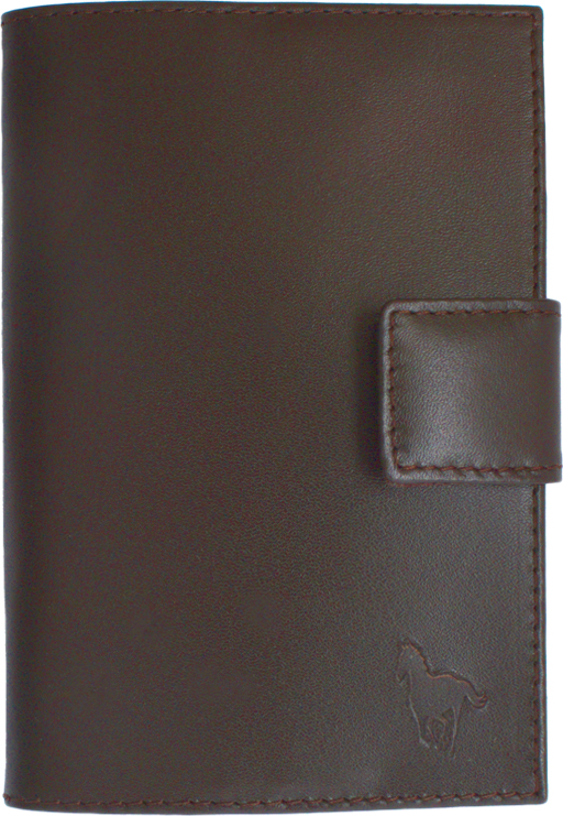 фото Обложка для паспорта мужская Dimanche "Пони", цвет: коричневый. 615/П
