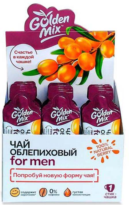 фото Чай облепиховый Алтайский букет GoldenMix For Men, 18 г